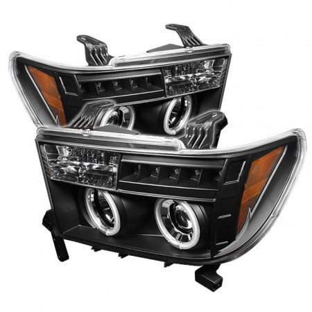Ксеноновые фары Spyder Auto для Toyota Tundra (Black) CCFL Halo 
